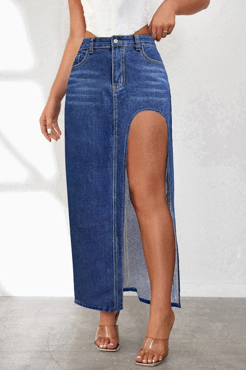 WOMEN FASHION DENIM SKIRT