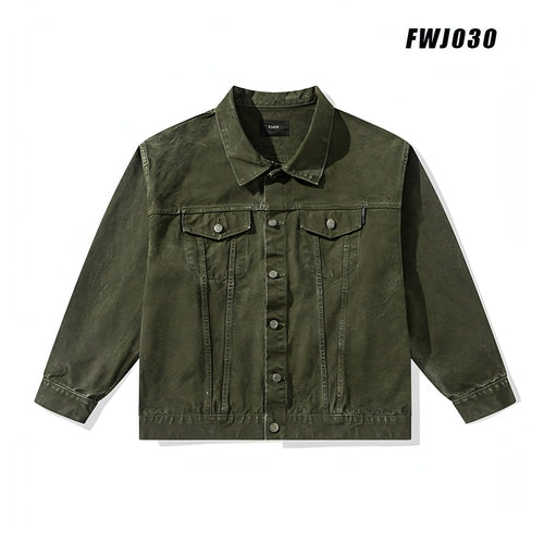 Men's Retro Workwear Denim Coat – Vintage Casual Jacket