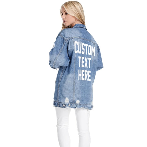 Custom denim jacket for women