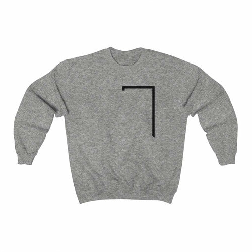 angled logo sweatshirt men