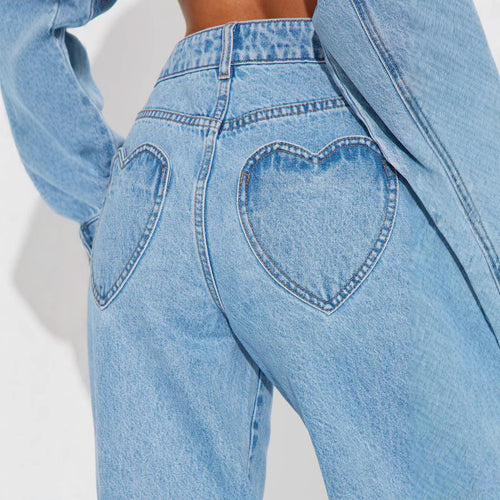 Straight Fit Denim Jeans
