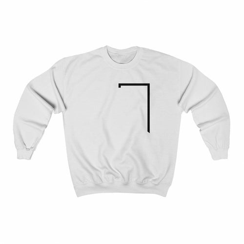 angled logo sweatshirt men