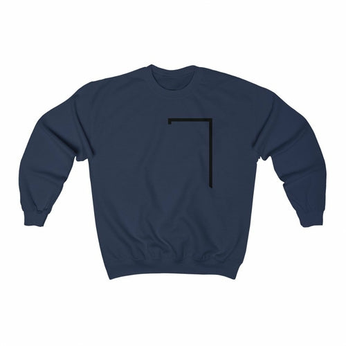 angled logo sweatshirt men