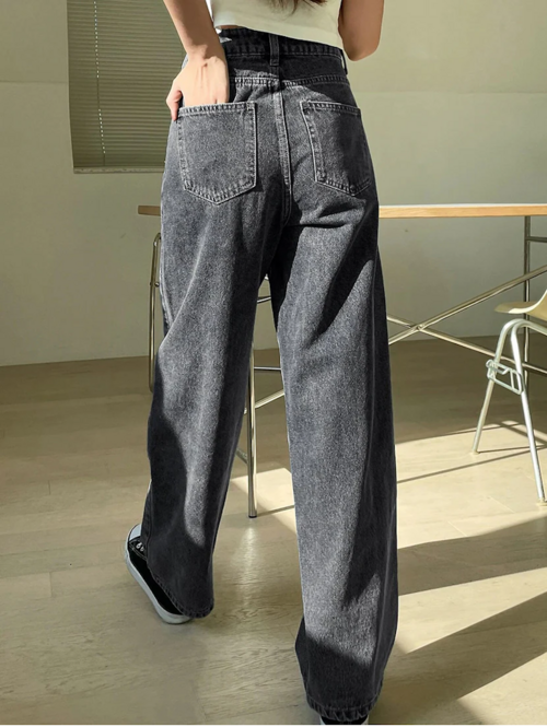 high rise denim jeans for women